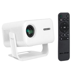 Proiettore portatile BLOW AndroidTV FullHD MaxView bianco