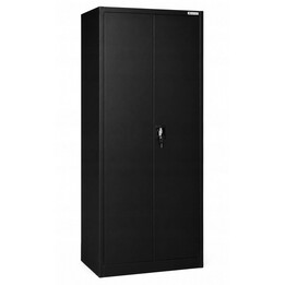 Armario metálico de garaje Iron Mate Mars RAL9005 185 x 90 x 45 cm Negro