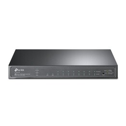 TP-Link TL-SG2210P Géré L2 Gigabit Ethernet (10/100/1000) Connexion Ethernet, supportant l'alimentation via ce port (PoE) Noir