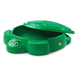 Little tikes 173905 green turtle sandbox with cover
