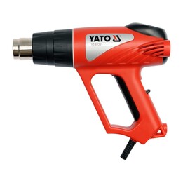 Pistola termica Yato YT-82291, pistola ad aria calda, 500 l/min, 550 °C, 2000 W, nera, rossa