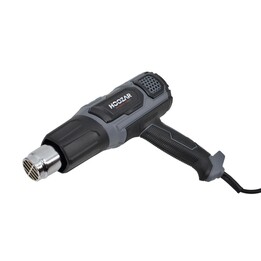 Pistola de ar quente HOOZAR 2000W com visor LCD ajustável e acessórios.