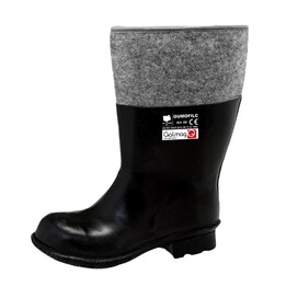 Galmag 06A-41 Arbeitsstiefel aus Gummi mit Filzfutter, Łódź, schwarz, Größe 41