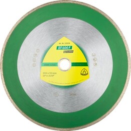 Disco de diamante completo KLINGSPOR 250 mm x 1,9 mm x 30/25,4 mm DT600F CERÁMICA.