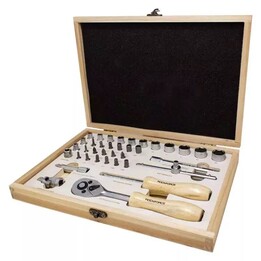 SET DI CHIAVI ROCKFORCE DA 1/4", 38 PEZZI.