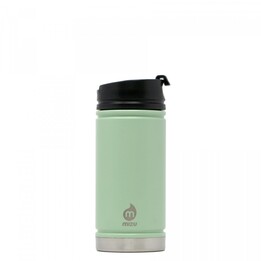 Taza de café Mizu V5 de 450 ml con tapa de cristal marino.