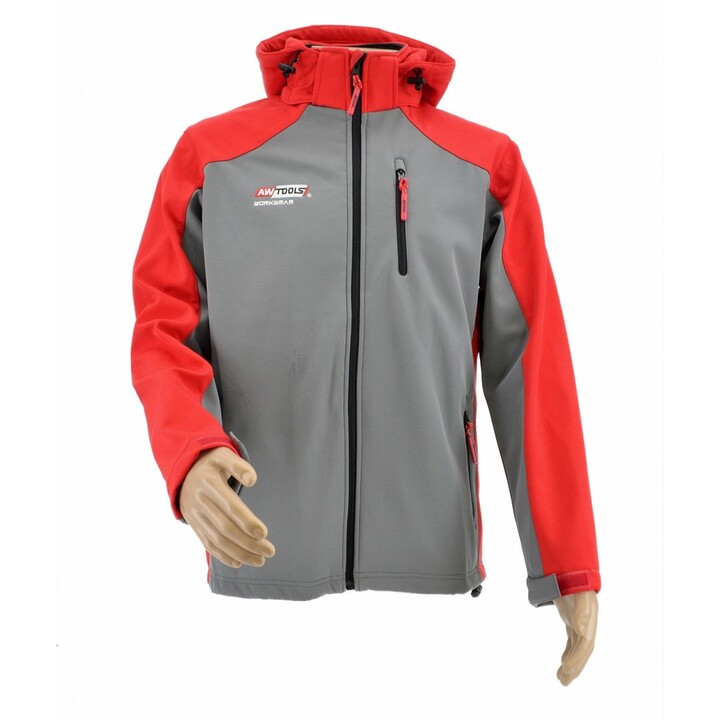 AWTOOLS AW02705 Softshelljacke 3XL rot/grau