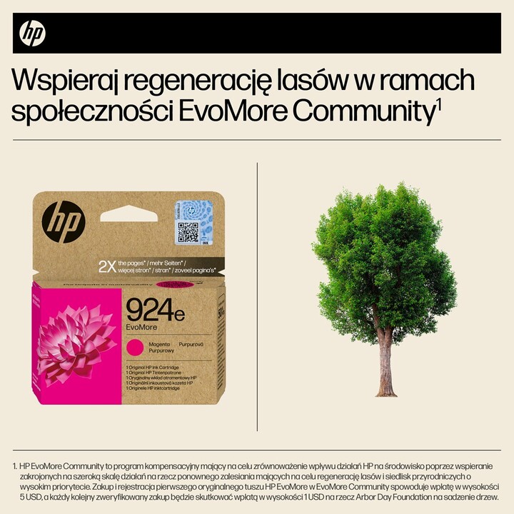 Cartucho de tinta magenta HP Original EvoMore 924e