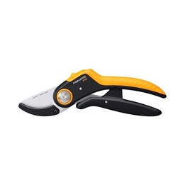 Fiskars Plus PowerLever Anvil Pruning Shears, Black, Orange