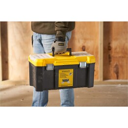 Stanley STST75787-1 caja de herramientas Essential 48 cm con organizadores extraíbles negro/amarillo