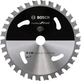 Lâmina de serra padrão BOSCH. Aço 136x15,875x30 com ACCU