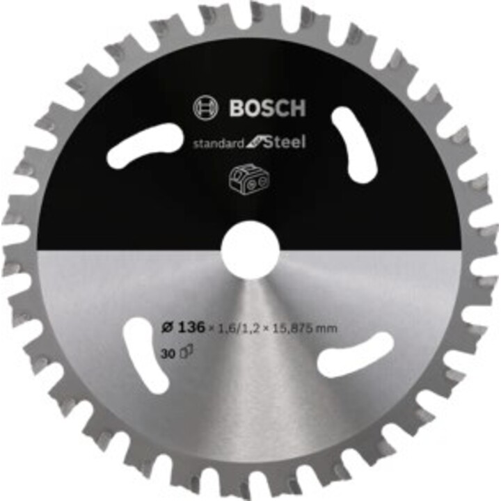 Sierra BOSCH estándar. Acero 136x15,875x30 con ACCU