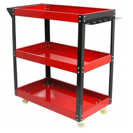 SILVER 11630 3-tier workshop trolley blue
