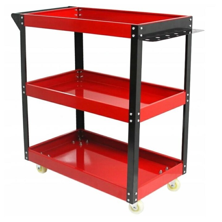 SILVER 11630 3-tier workshop trolley blue