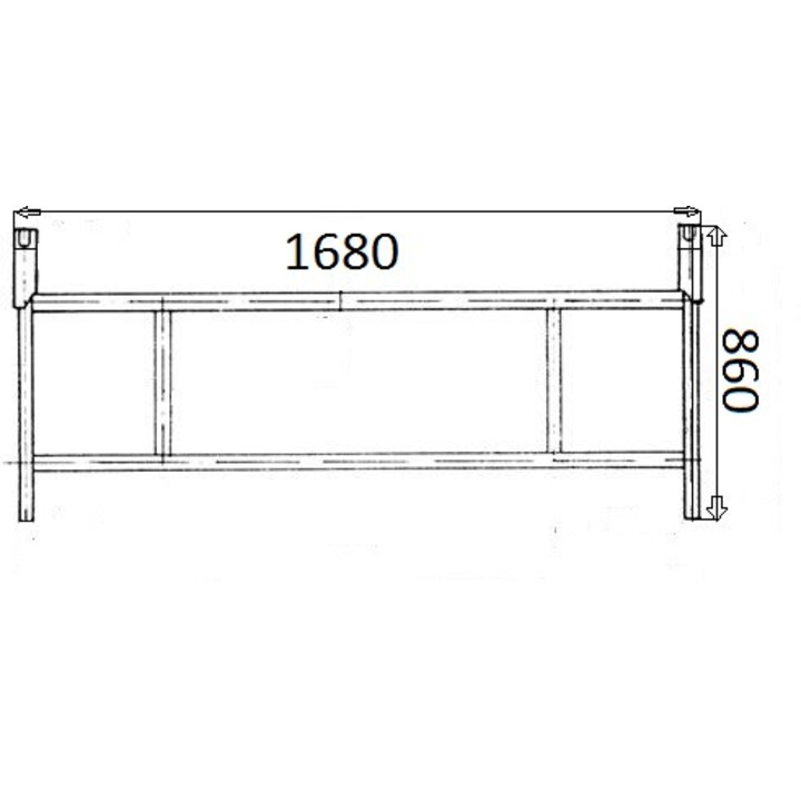 WARSCHAUER GERÜST 168x86 RUSZT-T-W