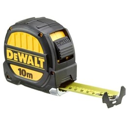 Premium retractable measuring tape, 10m x 32mm
