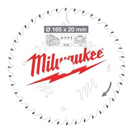 Lama per sega circolare Milwaukee 160x20x2.2x48Z per legno - Taglio netto CSB PW