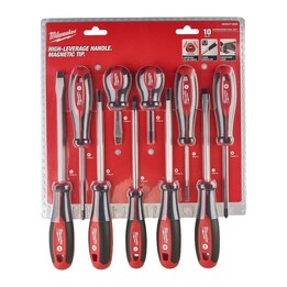 Set di 10 cacciaviti Milwaukee (PH, PZ e SL)