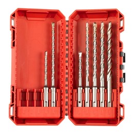 Set di punte da trapano MILWAUKEE SDS PLUS M2. 7 pezzi /5-6-8x110mm - 6-8-10-12x160mm/