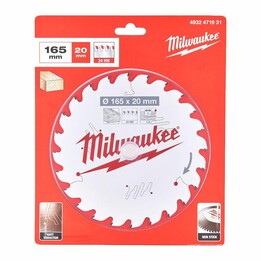 Lama per sega circolare Milwaukee 165x20x1.6x40T
