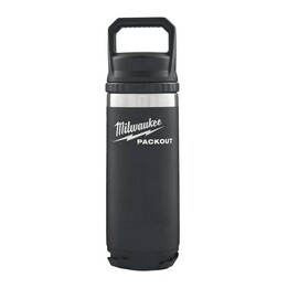 Garrafa térmica Milwaukee Packout de 532ml, preta.
