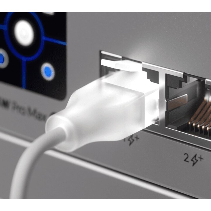 Ubiquiti UACC-Cable-Patch-EL-12M-W cable de rojo Translúcido, Blanco Cat6