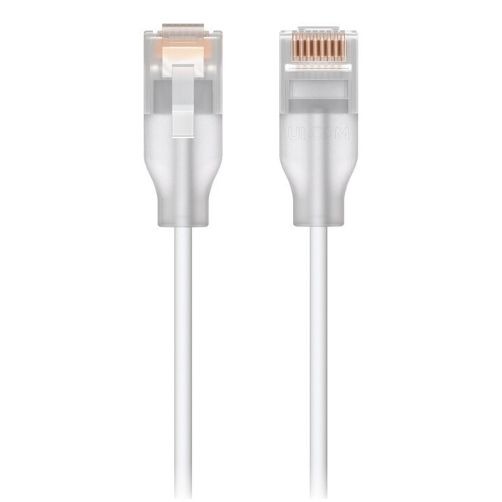 Ubiquiti UACC-Cable-Patch-EL-15M-W Translucent Red Cable, White Cat6