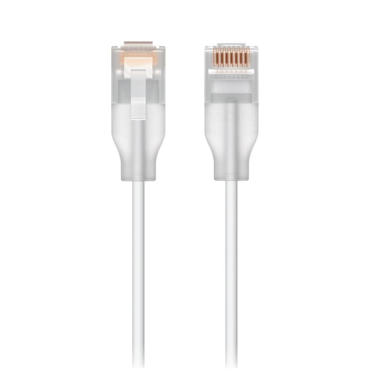 Ubiquiti UACC-Cable-Patch-EL-15M-W Translucent Red Cable, White Cat6