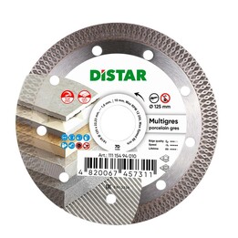 Lâmina diamantada DISTAR MULTIGRES 125 x 1,4 x 10 x 22,23 mm