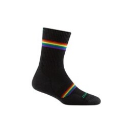 Darn Tough 1115-C-1001 Prism Micro Crew Light Cushion Women Socks - Black