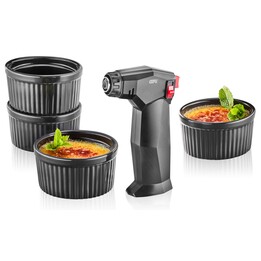 GEFU ZUCA Creme brulée set 5 units.