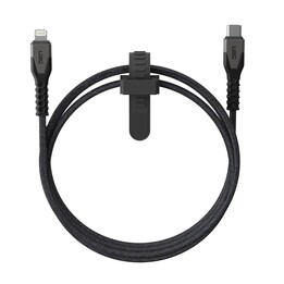 URBAN ARMOR GEAR Kevlar® Core câble USB-C vers Lightning 1,5 m noir/gris