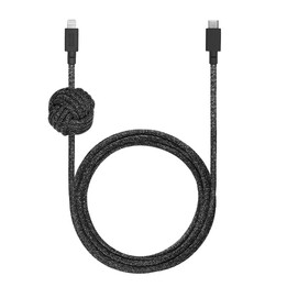 Cavo notturno Native Union da 3 m, nero/grigio