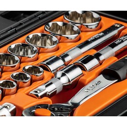Neo Tools 08-694 1/2" socket set 23 pcs