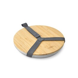 BLACK+BLUM OL-PLATE001 assiette en acier inoxydable argentée