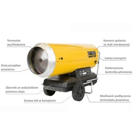 Riscaldatore a olio Master B360 senza canna fumaria, 111 kW