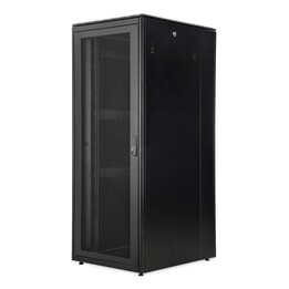 Armario Unique Server-N de 19" 42U, 2053x800x1000 mm, perforación frontal, doble perforación trasera, negro, 1200 kg.