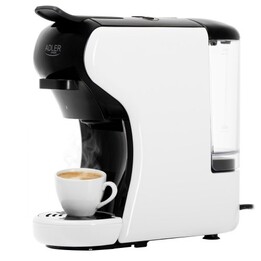 Cafetera de presión multicápsula Adler de 19 bares | 9 tipos de cápsulas | Ajuste del volumen de agua