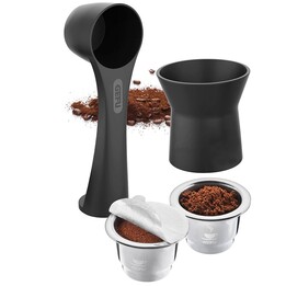 Gefu Conscio G-12718 Kit di capsule riutilizzabili per caffè Nespresso, 8 pezzi
