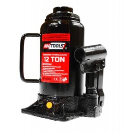 AWTOOLS 12-ton hydraulic piston/post jack, 217-405 mm