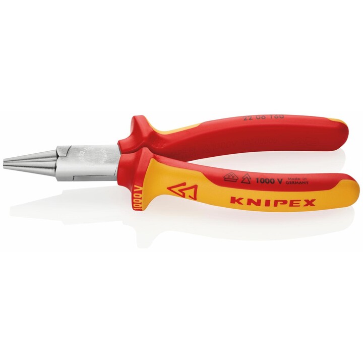 KNIPEX Alicates redondos de 160 mm 22 06 160