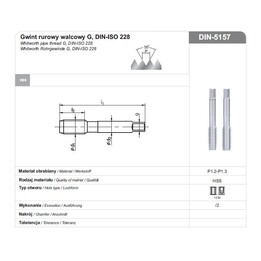 Fanar NGRA/2 macho de roscar G 3/8" acero HSS