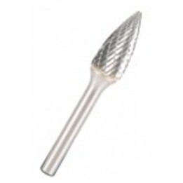 Fresa tipo K com carbono sinterizado. HF 100 F / 12,7 mm / 010 Hyperbola FI-12,7 x 25 mm, haste de 6 mm, tipo RBF.