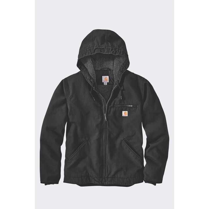 Chaqueta Carhartt de lona lavada con forro de sherpa