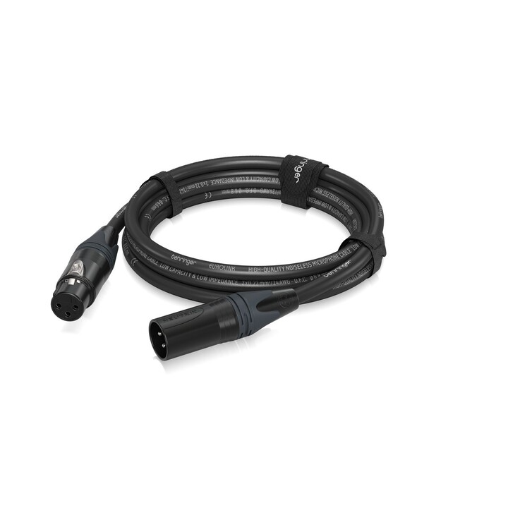 Cabo de microfone Behringer PMC-500CM de 5 m, XLR fêmea para XLR macho