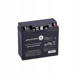 Batería AGM POWERBAT CB de 12 V y 18 Ah