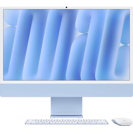iMac de 24 polegadas: M4 10/10, 16 GB, SSD de 256 GB - Azul