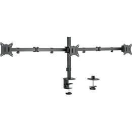 Support triple écran 17-27 pouces, poids maximal de 7 kg par bras