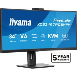 iiyama ProLite XCB3497WQSNPH-B1 computer monitor 86.4 cm (34") 3440 x 1440 pixels UltraWide Quad HD LED Black