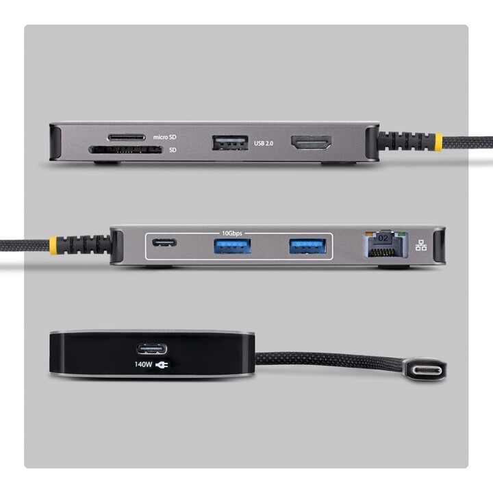 STARTECH.com 305B-USBC-MULTIPORT USB-C-Multiport-Adapter 4K 60Hz grau